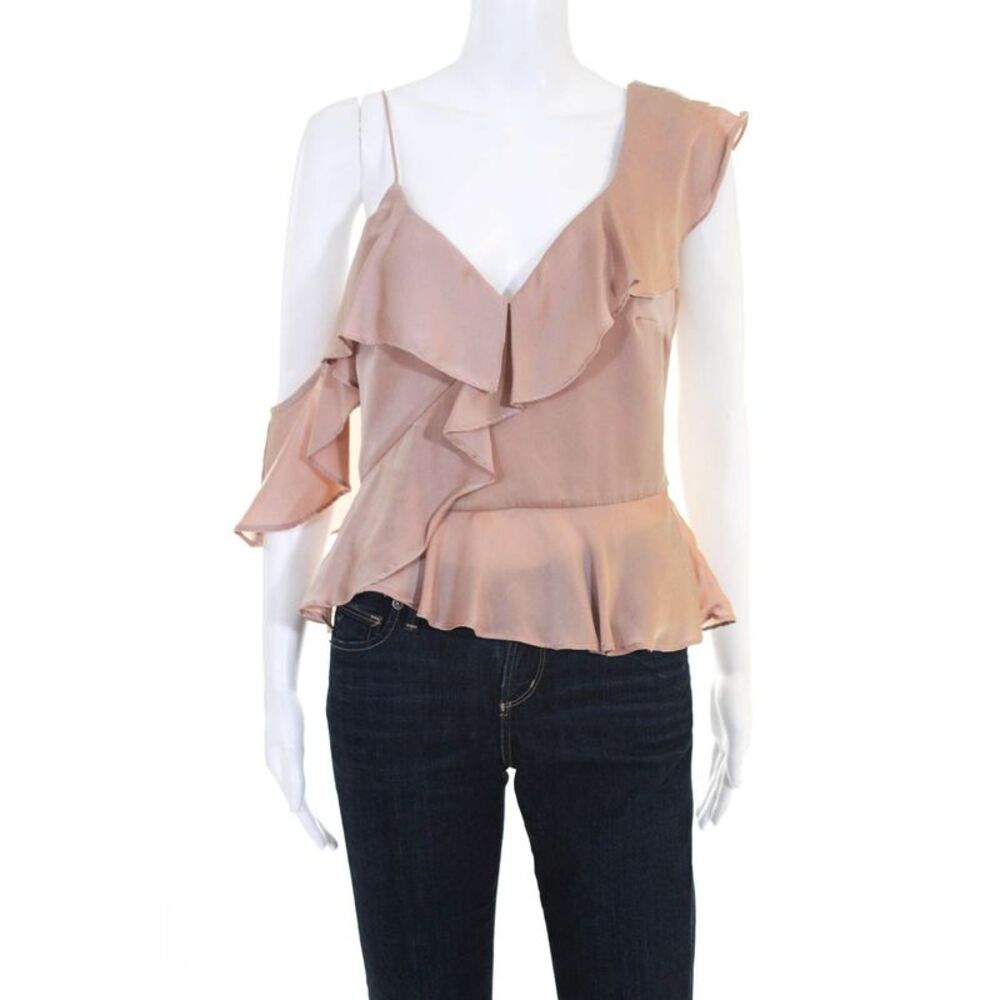 Stylestalker Womens Sleeveless Nude Tessa Top Pink Size Small 11339177